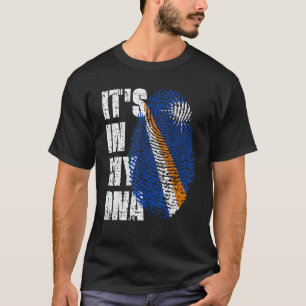 T-shirt C'Est Dans Mon Adn Îles Marshall Drapeau Marshales