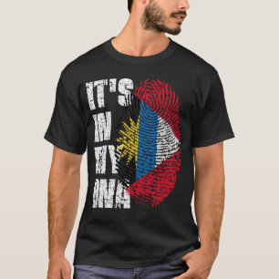 T-shirt C'EST DANS MON ADN Indicateur Antigua et Barbuda