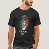 T-shirt C'est dans mon ADN irlandais racines Irlande Drape (Devant)