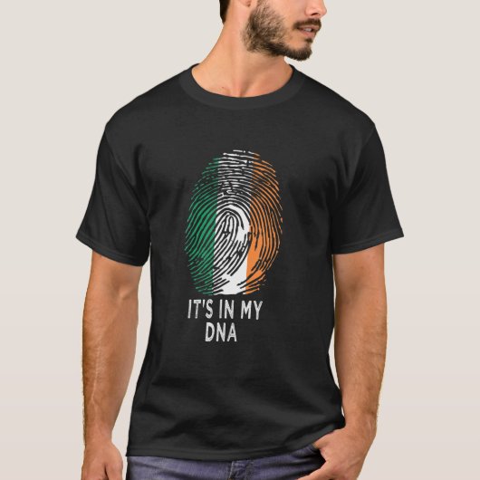 T-shirt C'est dans mon ADN irlandais racines Irlande Drape (Devant)