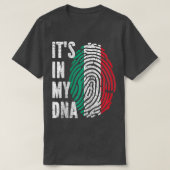 T-shirt C'EST DANS MON ADN Italie Drapeau Italien Raglan B (Design devant)