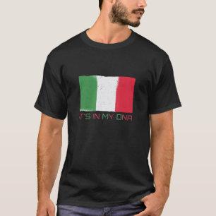 T-shirt C'Est Dans Mon Adn Italie Fière Drapeau Italien