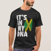 T-shirt C'est dans mon ADN Jamaïque Drapeau Jamaican Pride (Devant)