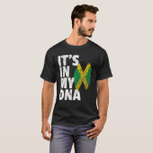 T-shirt C'est dans mon ADN Jamaïque Drapeau Jamaican Pride (Devant entier)
