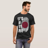 T-shirt C'EST DANS MON ADN Japan Flag Girl Gift (Devant entier)