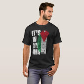 T-shirt C'EST DANS MON ADN Jordanie Drapeau Jordanien T sh (Devant entier)