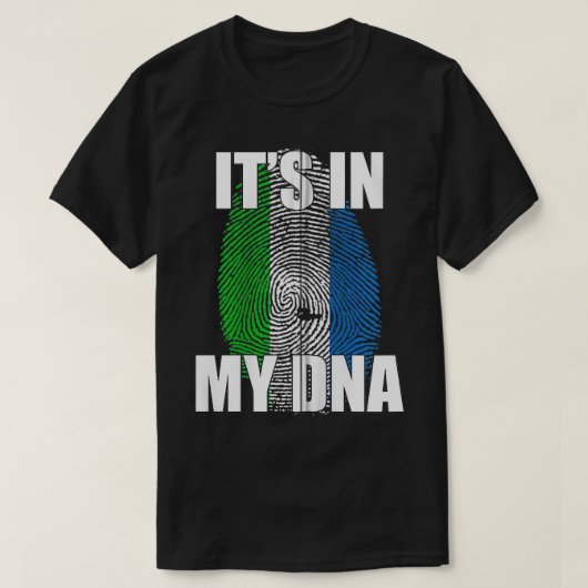 T-shirt C'est dans mon ADN Krio Drapeau Zip (Design devant)