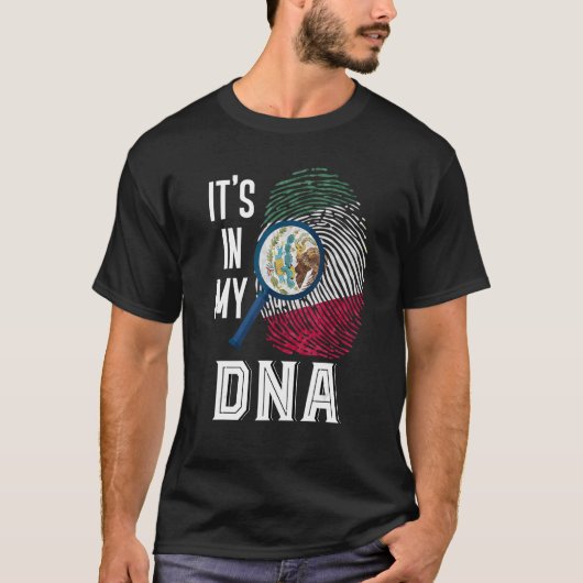 T-shirt C'Est Dans Mon Adn La Fierté Mexicaine Culture His (Devant)