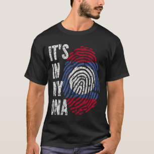 T-shirt C'EST DANS MON ADN Laos Drapeau Hommes Femmes Enfa
