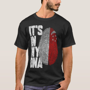 T-shirt C'est dans mon ADN le cadeau de chemise singapouri