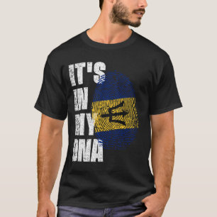 T-shirt C'EST DANS MON ADN Le Drapeau Barbados