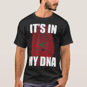 T-shirt C'est dans mon ADN le drapeau marocain