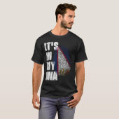 T-shirt C'EST DANS MON ADN, LE Drapeau Samoa Américaines (Devant entier)