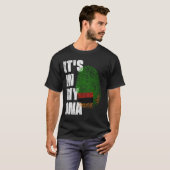 T-shirt C'EST DANS MON ADN, LE Drapeau Zambie (Devant entier)