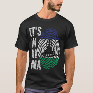 T-shirt C'EST DANS MON ADN Lesotho Drapeau Hommes Femmes E