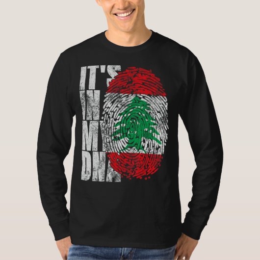 T-shirt C'est dans mon ADN Liban graphique pour les femmes (Devant)
