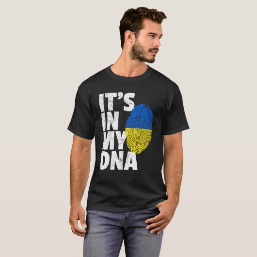 T-shirt C'est dans mon ADN L'Ukraine soutient l'Ukraine (Devant entier)