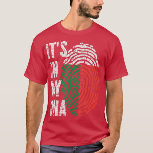T-shirt C'EST DANS MON ADN Madagascar Drapeau Drôle Malgac