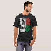 T-shirt C'est dans mon Adn Madagascar Drapeau Malgache (Devant entier)