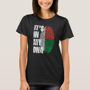 T-shirt C'est dans mon Adn Madagascar Drapeau Malgache