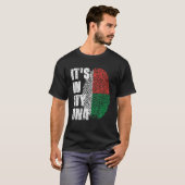 T-shirt C'est dans mon ADN Madagascar Drapeau Malgache (Devant entier)