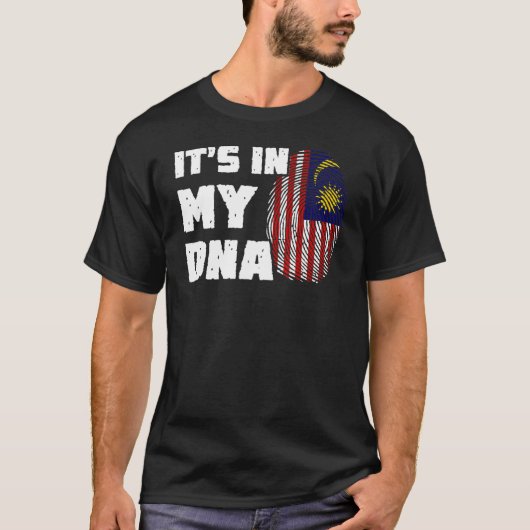 T-shirt C'est dans mon ADN Malaisie Drapeau Drapeau Drapea (Devant)