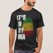 T-shirt C'EST DANS MON ADN Mali Drapeau (Devant)