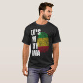 T-shirt C'EST DANS MON ADN Mali Drapeau (Devant entier)