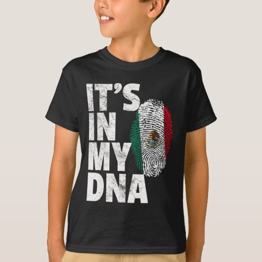 T-shirt C'est dans mon Adn Mexicain drapeau Cinco De Mayo (Devant)