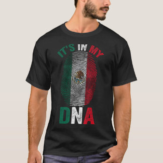 T-shirt C'est dans mon ADN Mexicain Fière Hispanique Mexiq