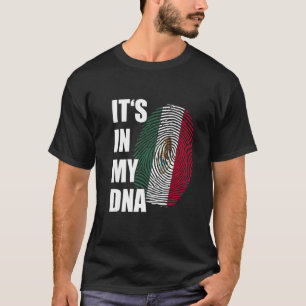 T-shirt C'est dans mon ADN Mexique Drapeau Mexicain Roots