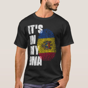 T-shirt C'EST DANS MON ADN Moldavie Drapeau