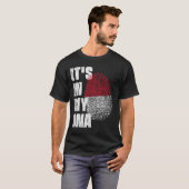 T-shirt C'EST DANS MON ADN Monaco Drapeau (Devant entier)