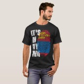 T-shirt C'EST DANS MON ADN Mongolie Drapeau Drapeau Don de (Devant entier)