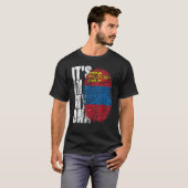 T-shirt C'est dans mon Adn Mongolie Graphic pour hommes fe (Devant entier)
