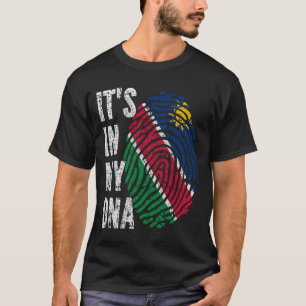 T-shirt C'EST DANS MON ADN Namibie Drapeau Hommes Femmes E