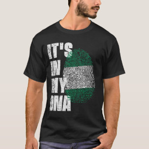 T-shirt C'EST DANS MON ADN Nigeria Drapeau