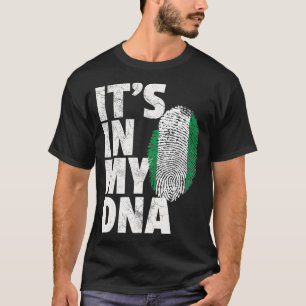 T-shirt C'EST DANS MON ADN Nigeria Flag Pride National Roo