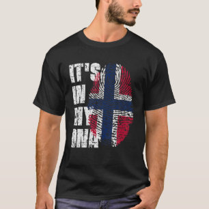 T-shirt C'est dans mon ADN Norvège Drapeau norvégien