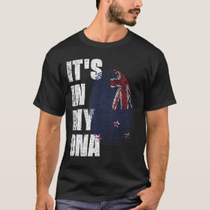 T-shirt C'EST DANS MON ADN NOUVELLE-Zélande Drapeau