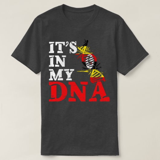T-shirt C'est dans mon ADN Ouganda (Design devant)