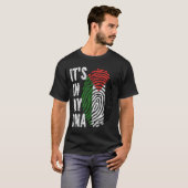 T-shirt C'EST DANS MON ADN Palestine Drapeau Hommes Femmes (Devant entier)