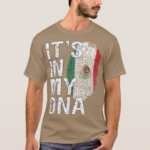 T-shirt C'est dans mon ADN Patriot Américain Fière Méico H