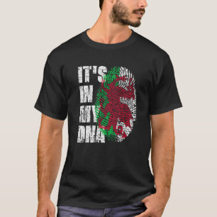 T-shirt C'EST DANS MON ADN Pays de Galles Drapeau Gallois
