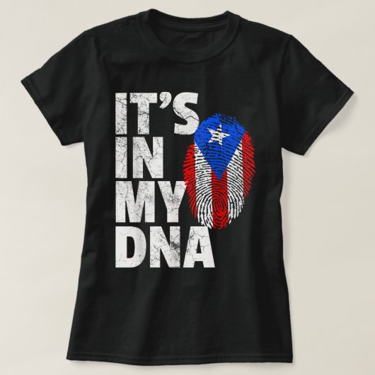 T-shirt C'EST DANS MON ADN Porto Rico Drapeau Rican Hommes (Design devant)