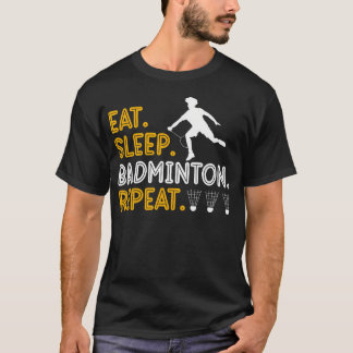 T-shirt C'est Dans Mon Adn Raquette De Badminton Volant Ba