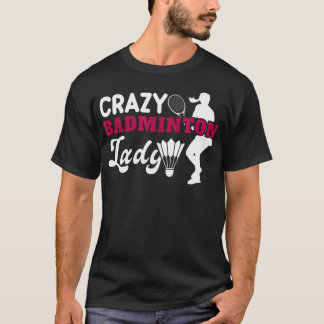 T-shirt C'est Dans Mon Adn Raquette De Badminton Volant Ba