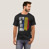 T-shirt C'est dans mon Adn Roumanie Drapeau roumain (Devant entier)