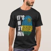 T-shirt C'EST DANS MON ADN Rwanda Drapeau Rwandais (Devant)