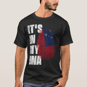 T-shirt C'EST DANS MON ADN Samoa Drapeau